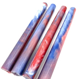 BESPOKE Round Pen Rods Blanks - Fully Cured - Cast with High Pressure and Heated Chamber - Great for Bespoke Fountain Pens .75 x 8.25 Round