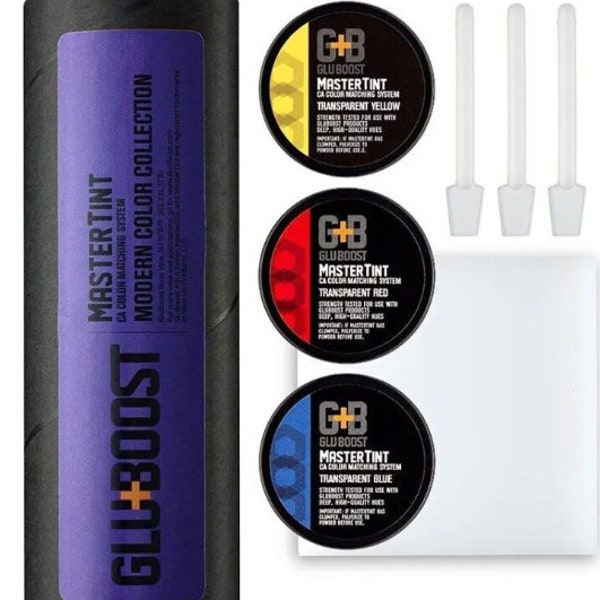 Kits GluBoost MasterTint - Produits de finition et adhésifs - Finition ou réparation de guitare - Finition Pen Turning Ca - Finition queue de billard