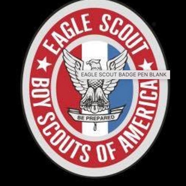 Eagle Scout BADGE Pen Blank  Acrylic Label Cast Pen Blank for Bolt Action or Sierra kits