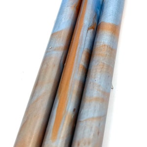 BESPOKE Round Pen Rods Blanks - BRONZE & TURQUOISE - Cast with High Pressure and Heated Chamber -  .75 x 8.25 (1 Blank)