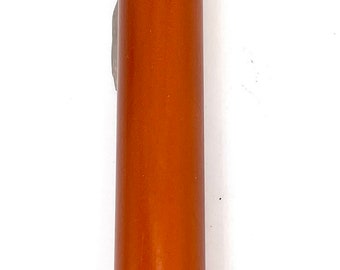 Bespoke CRYSTAL ORANGE  Round Pen Rods Blanks - Cast with High Pressure and Heated Chamber -  .75 x 8.25 (1 Blank)