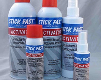 CA Glue Activator Accelerator 4 oz 7.5 oz 12.5 oz Works On Thick Thin Or Medium Wood Pen Finish