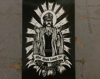 Handmade WWLD What Would Lemmy Do Earrings MotorHead Metal Rock