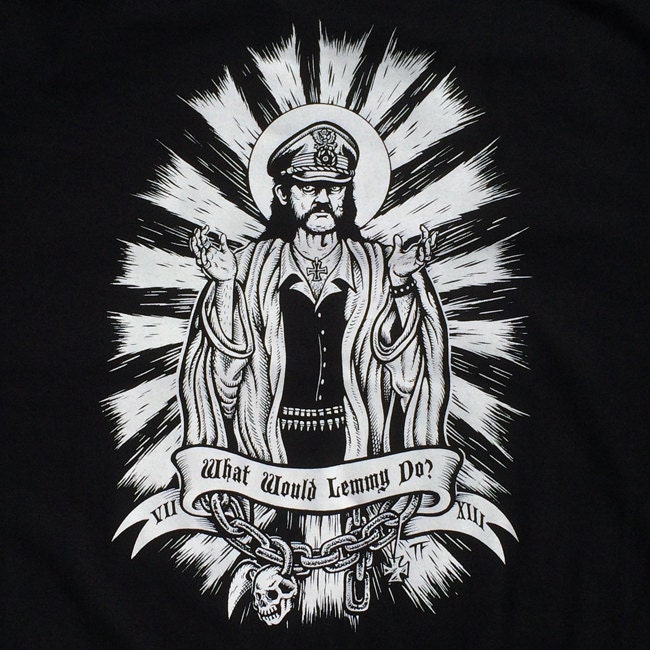 Rockoff Trade Lemmy Men's Arrow Logo T-Shirt - 100% Cotton Short Sleeve Tee