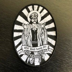 What would Lemmy Do Woven Patch by Seven 13 Productions Motorhead Ace of Spades Iron Horse Kilmister War Pig Killed by Death image 3