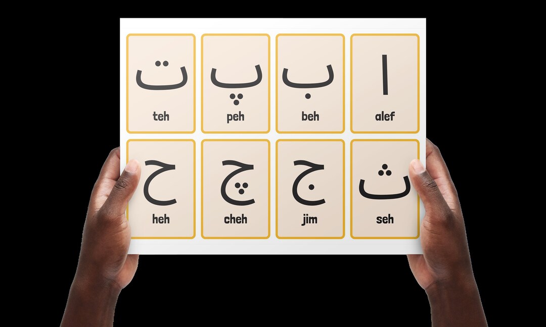Persian Alphabet Printable Flashcards - Etsy