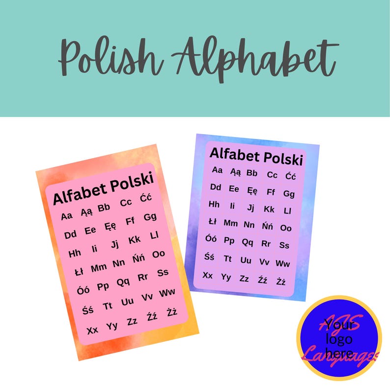 Printable Polish Alphabet Poster - Great for Polish School - Etsy