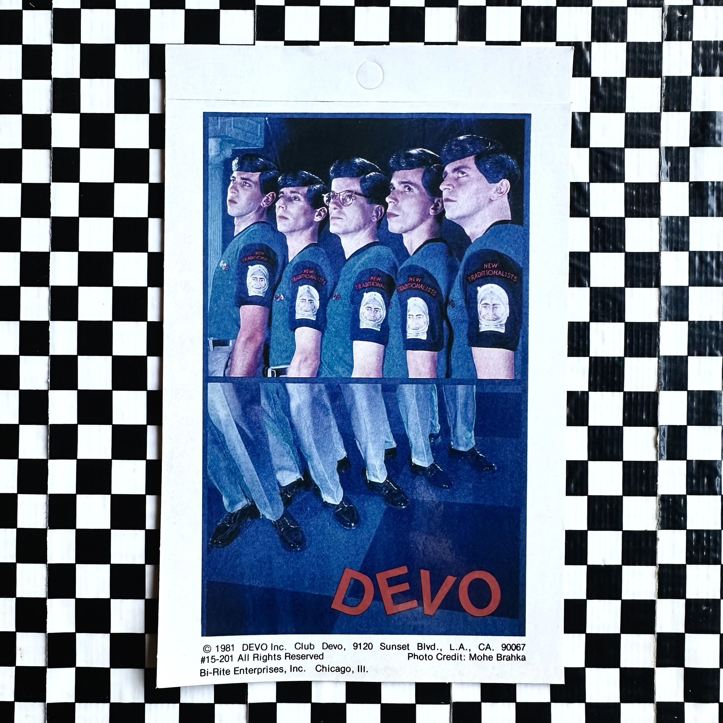 Devo Car Sticker 3 Choices Vintage 1980 DEVO New Wave Mini Poster Sticker UNUSED ...
