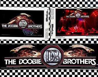 5 Choices Vintage 1982 DOOBIE BROTHERS Bumper Sticker + Mini Posters UNUSED Deadstock!