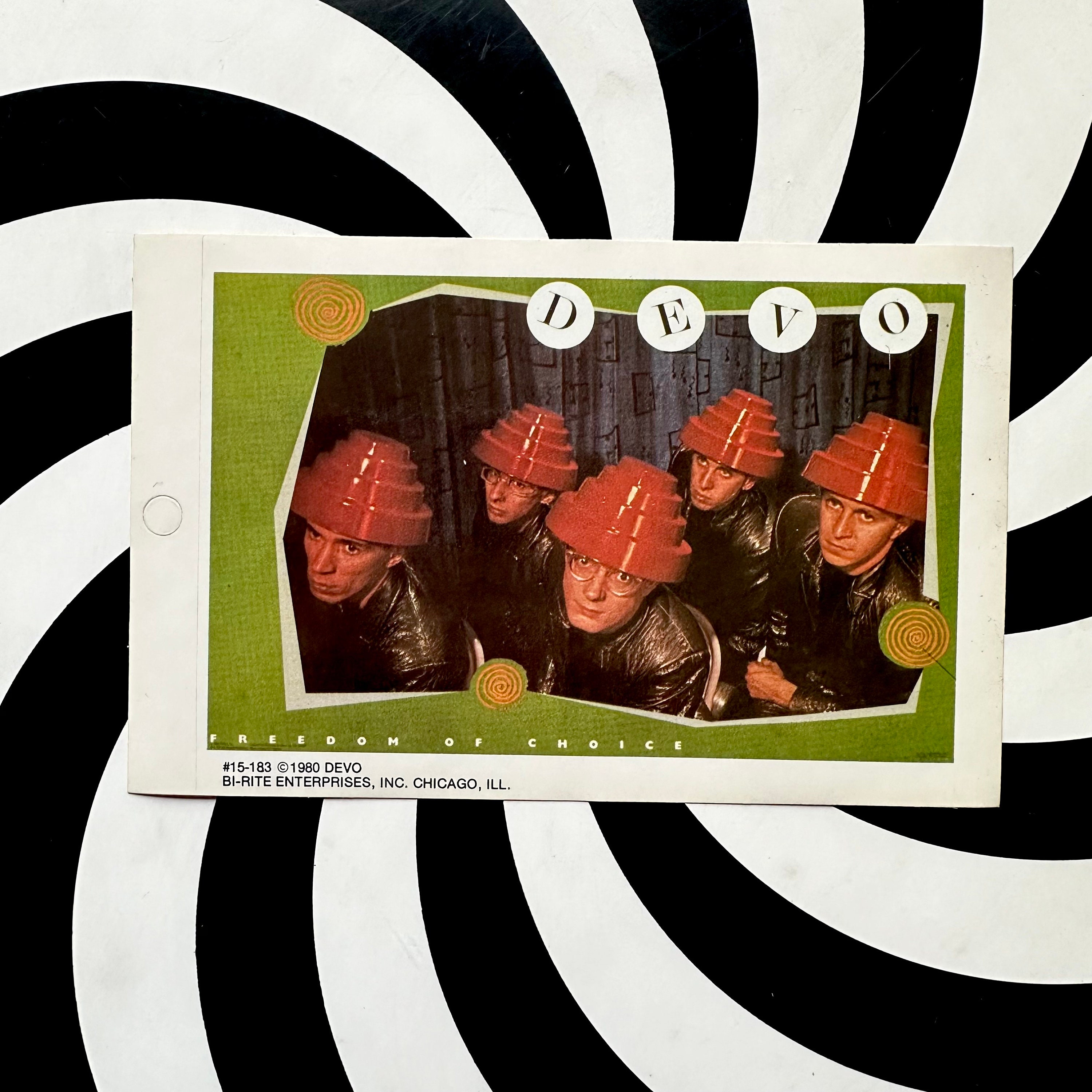 Devo Car Sticker 3 Choices Vintage 1980 DEVO New Wave Mini Poster Sticker UNUSED ...