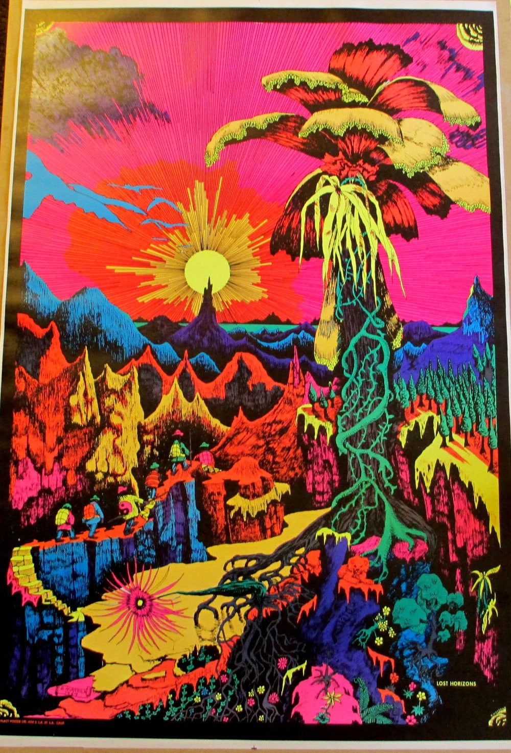 当時物 1969年 ビンテージ Poster Prints THE GANG ブラック 当時物 1969年 ビンテージ Poster Prints THE GANG ブラック