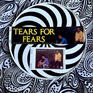 3 val Vintage 1985 TEARS FOR FEARS New Wave Pop Stötfångare + Miniaffischklistermärke Oanvänd Dödsäljare!