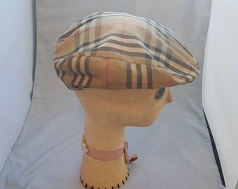 mens burberry newsboy hat