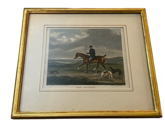 Vintage The Courser Framed Print | GH Laporte | Fox Hunting Print | Print Published 1828