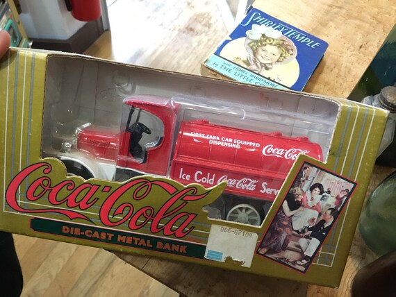 coca cola die cast metal bank