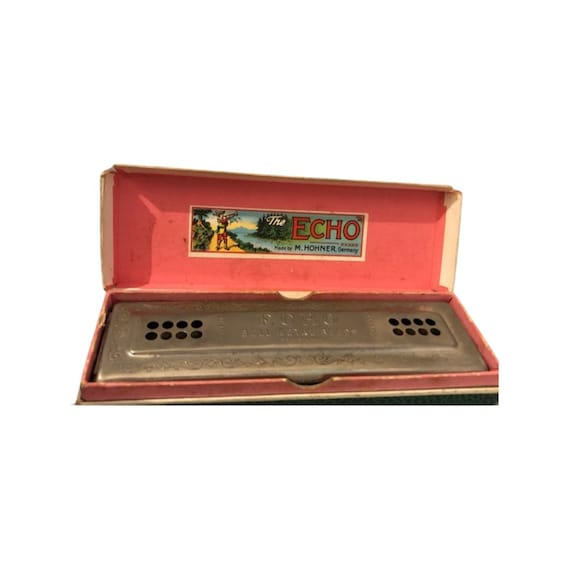 Vintage Hohner Echo Harp Harmonica Etsy Sweden