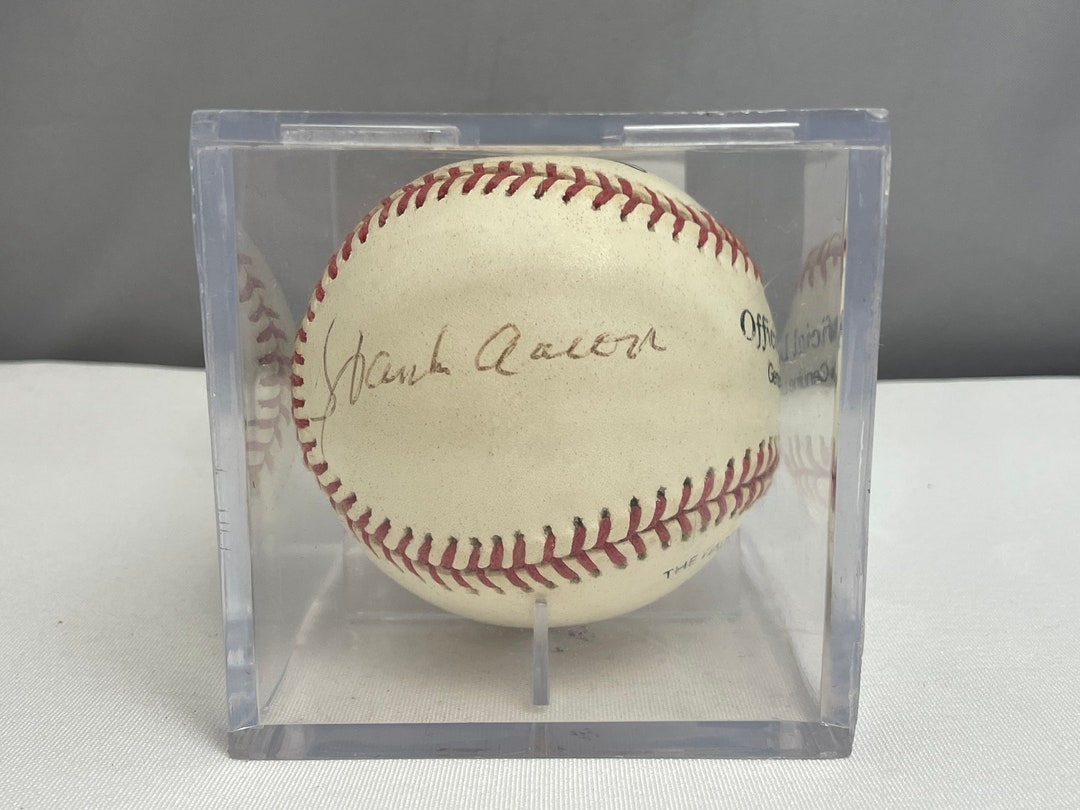 Signed Hank Aaron Baseball Game Ball, Autographed, Signed Ball