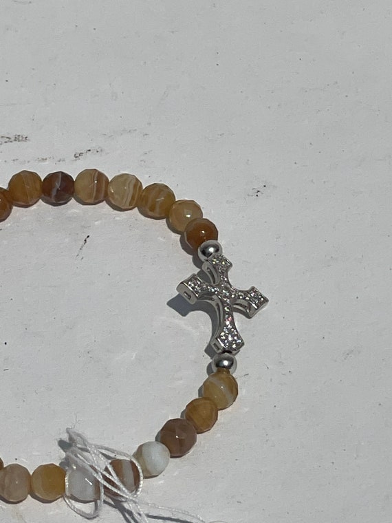 Vintage Christian brown bracelet - image 2