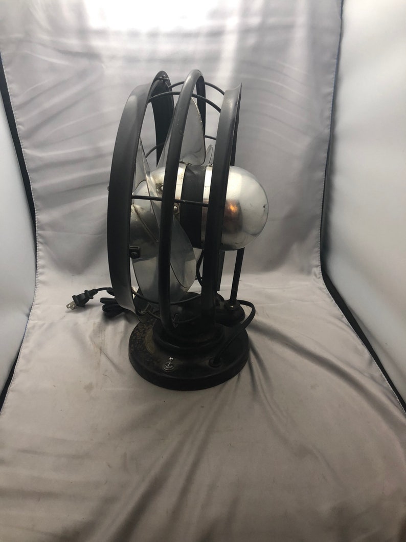 Vintage Emerson Silver Swan Electric Fan Etsy