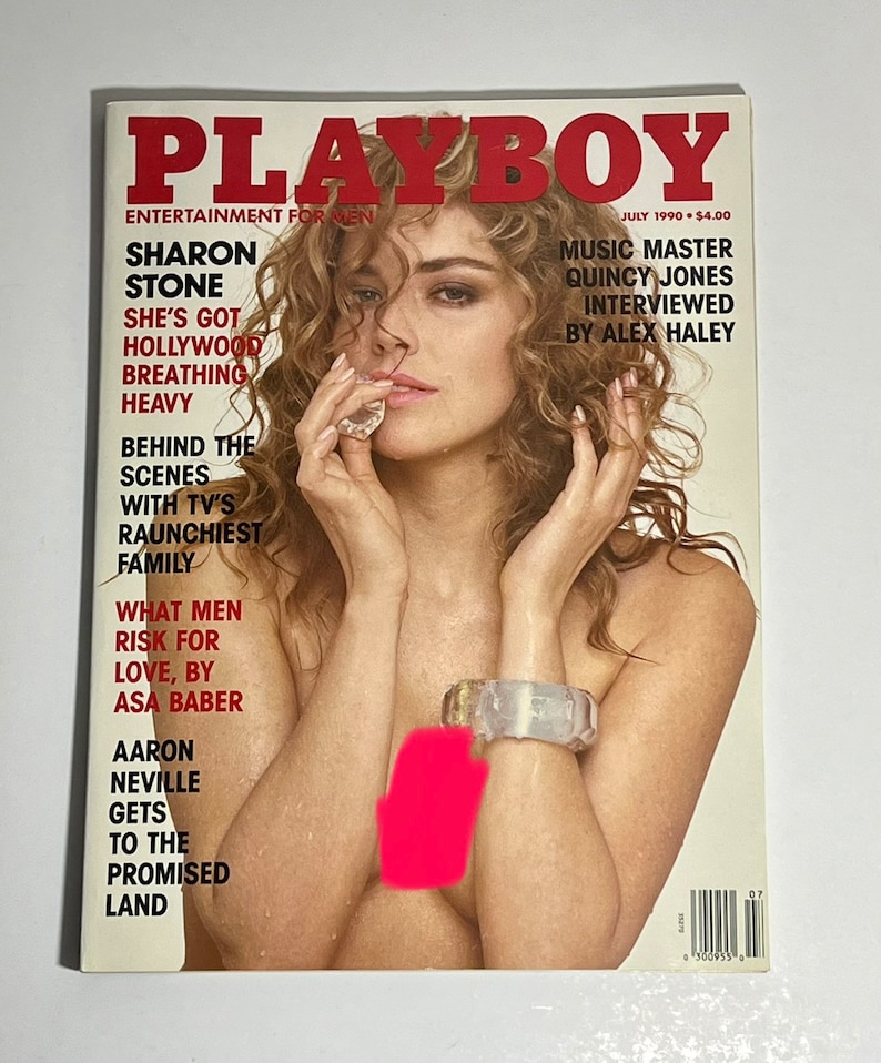 1990 Playboy Magazine Sharon Stone July Issue | Etsy