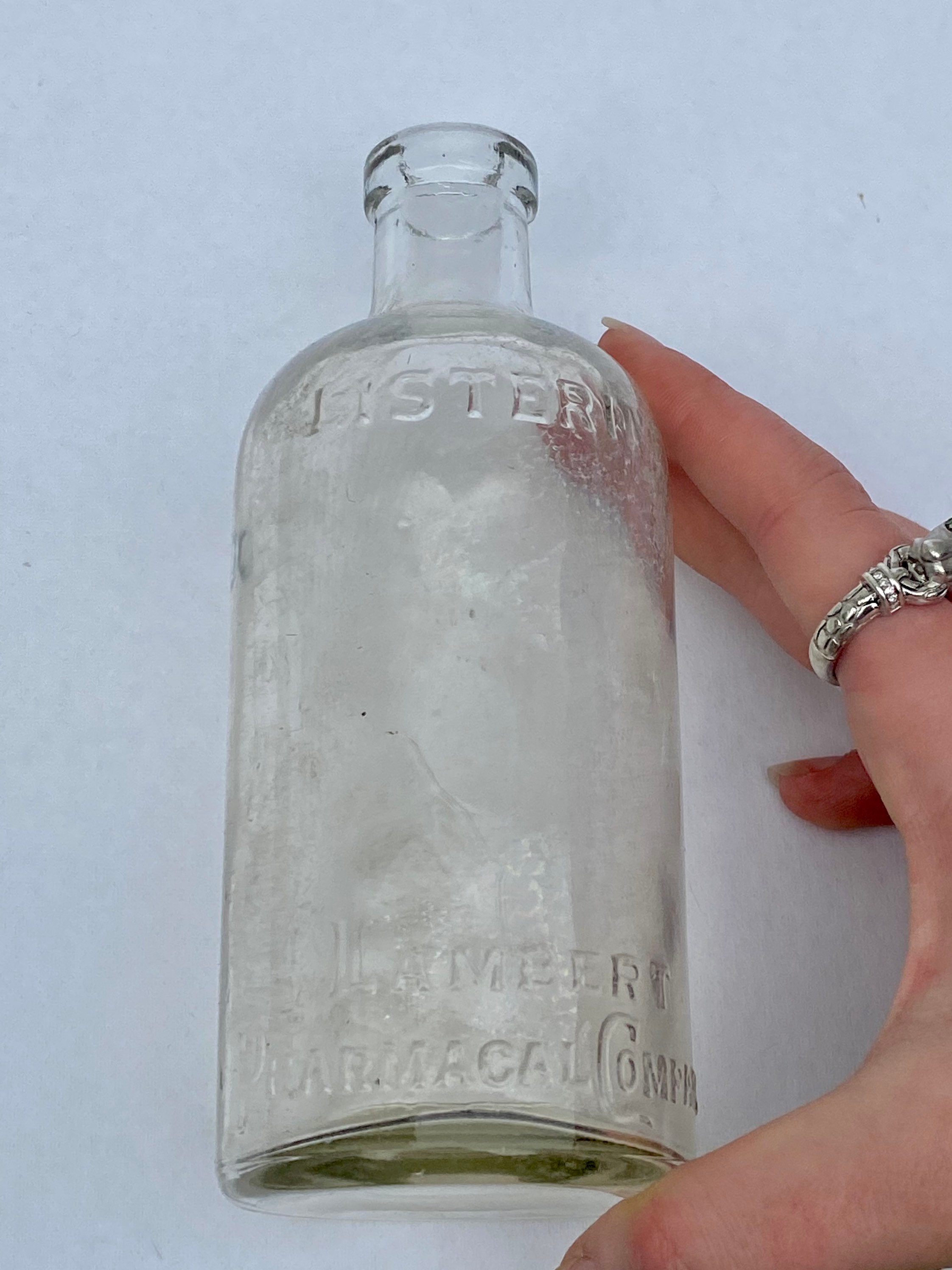 Antique Listerine Glass Bottle Lambert Pharmacal Co. Etsy