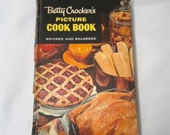 Vintage Betty Crockers Bilderkochbuch, Erstdruck Zweite Auflage, klassisches Kochbuch, Küchendekoration, Retro-Rezeptbuch
