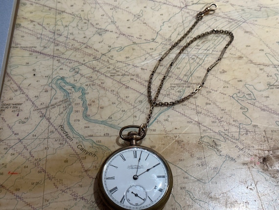 Vintage American Waltham Pocket Watch w/ Chain | … - image 8