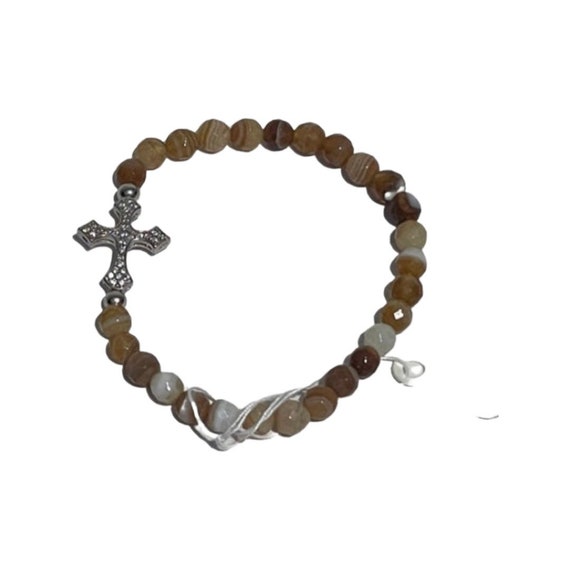 Vintage Christian brown bracelet - image 1