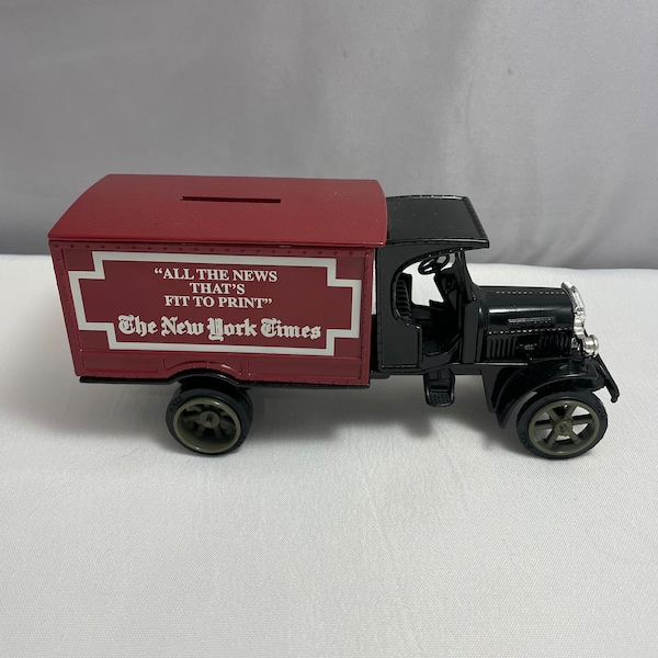 Tirelire publicitaire pour voiture Kenworth du New York Times 1925, petite voiture, objet de collection rare, camion publicitaire