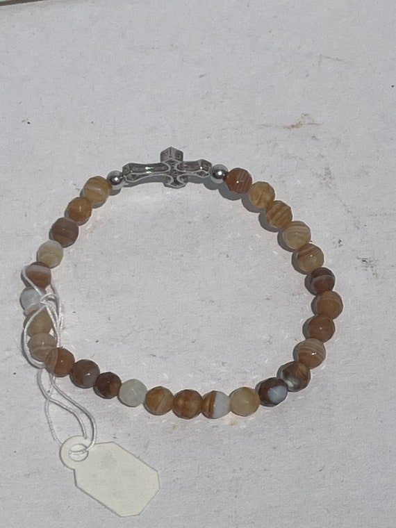Vintage Christian brown bracelet - image 3