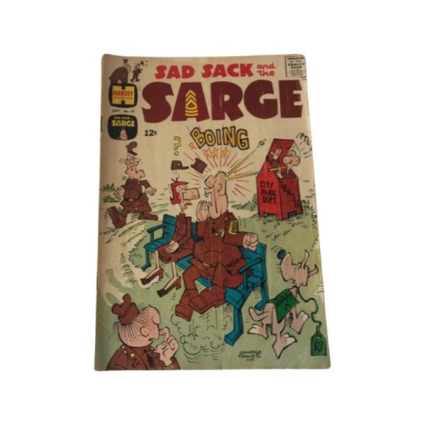 Sad Sack and the Sarge Cartoon Comic | Harvey Comics September Issue  No. 57