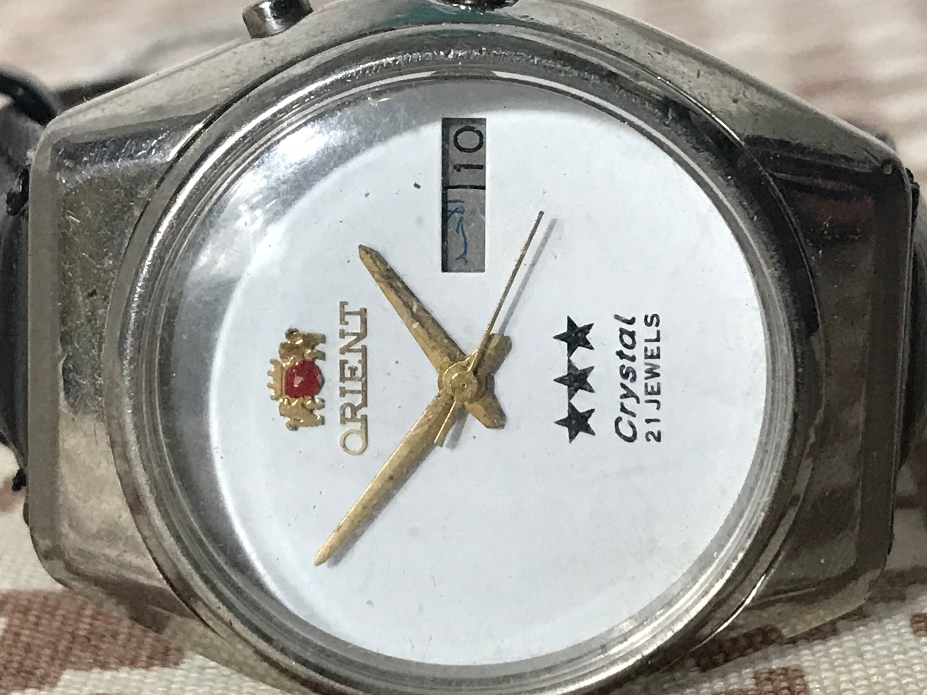 Vintage Orient Crystal 21 Jewels Wrist Watch Stainless Steel Jewelry Etsy Canada