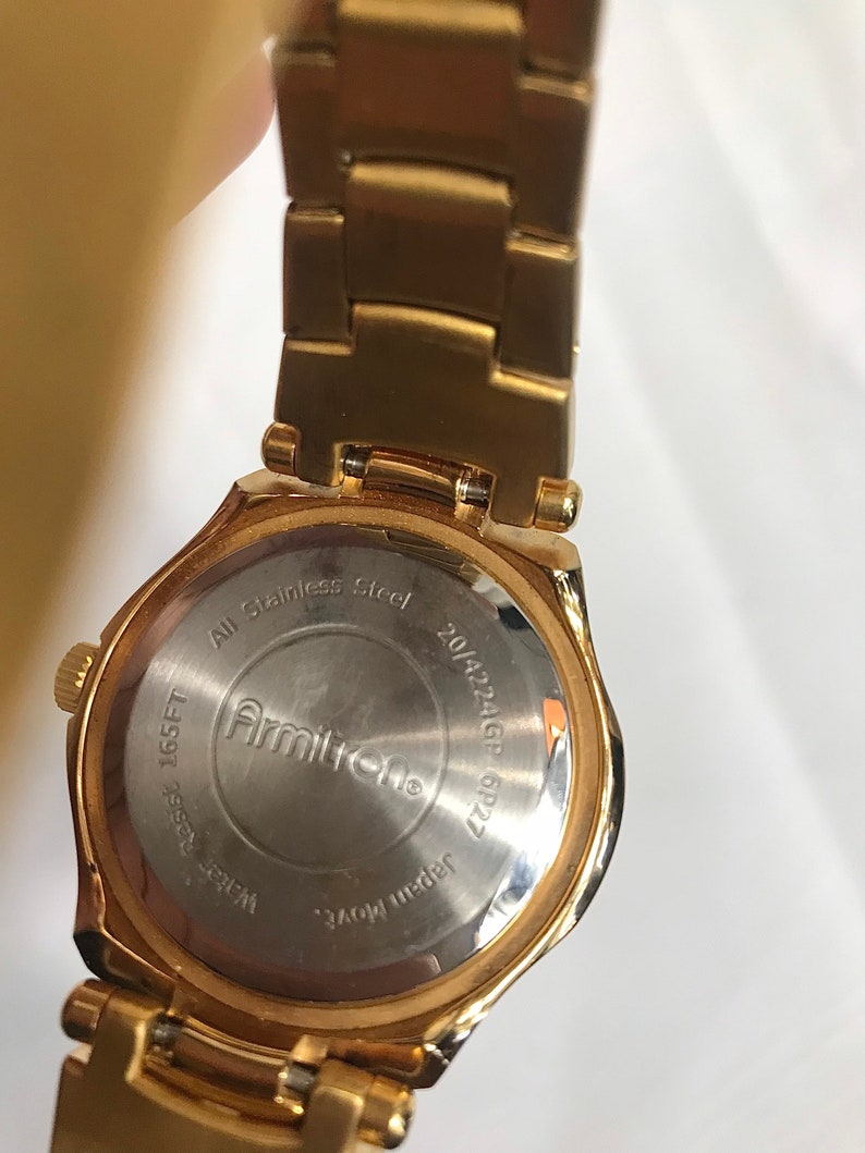 armitron watch water 165 resist steel