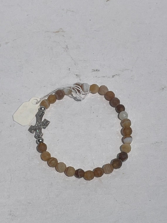 Vintage Christian brown bracelet - image 6