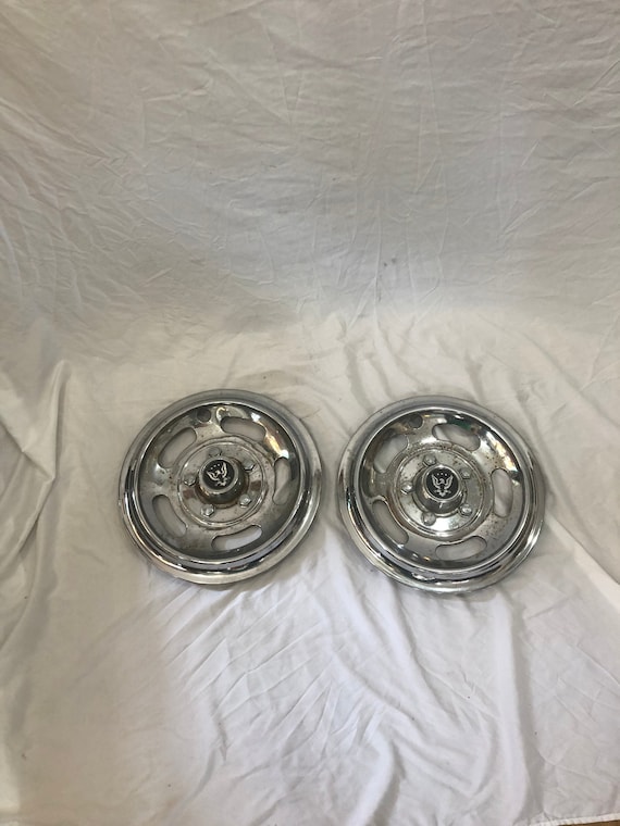 Pair of Vintage 14 Eagle Emblemed Hubcaps Etsy
