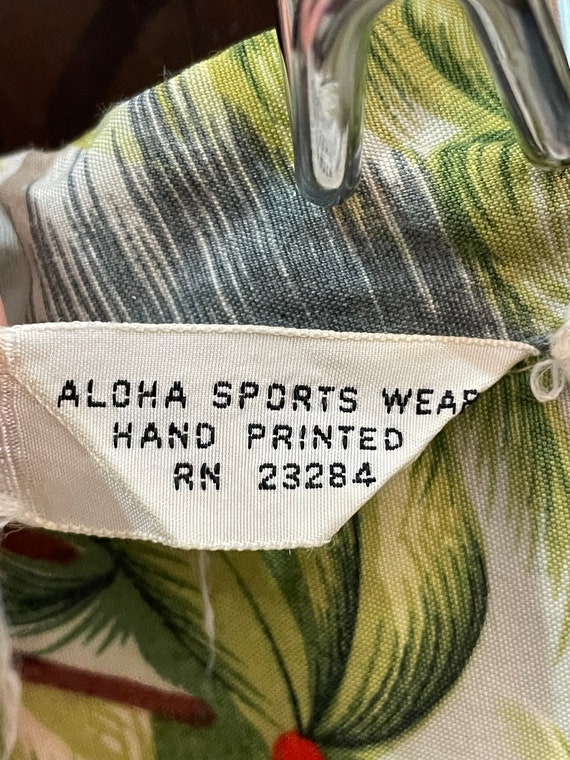 Vintage Hawaiian Shirt Aloha Sports Wear Hand Pri… - image 2
