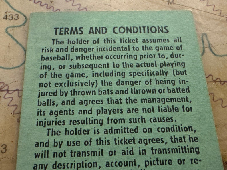 Vintage 1964 Yankee Stadium Ticket Memorabilia Etsy