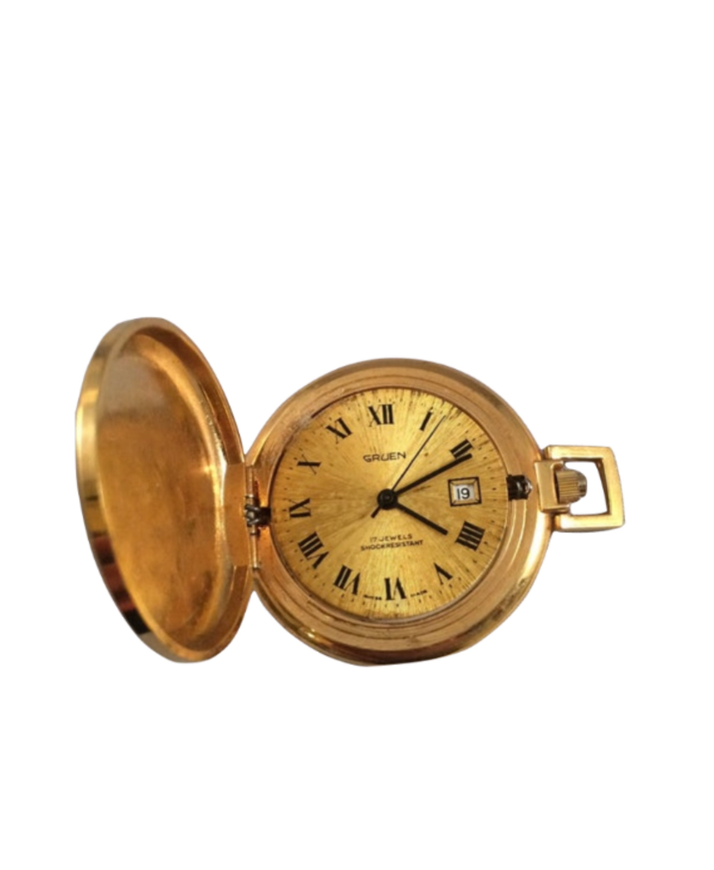Gruen precision 17 jewels pocket watch discount