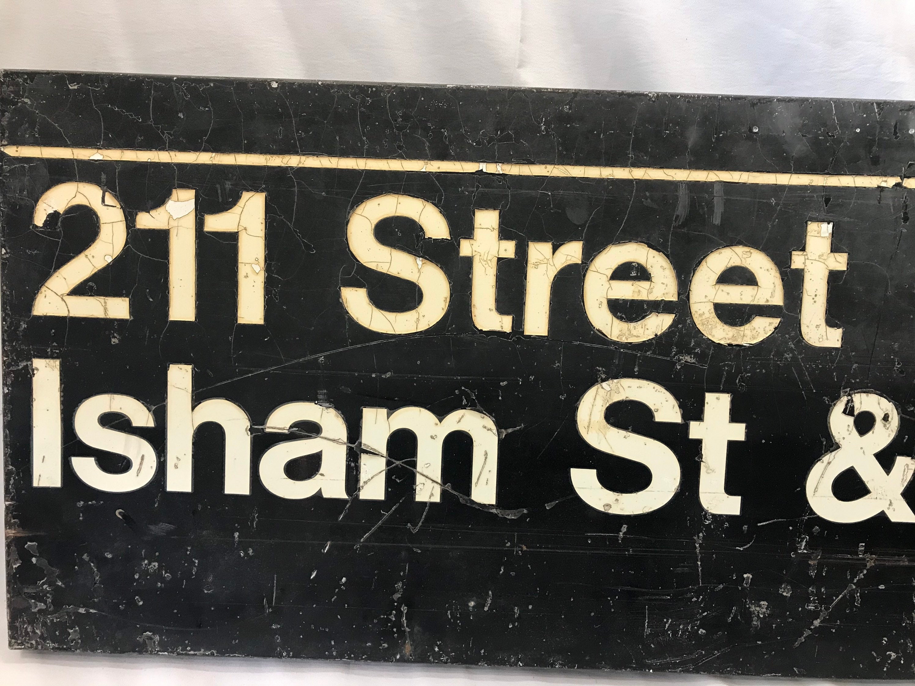 Vintage MTA Subway Sign of 211 street at Isham st & Broadway Etsy