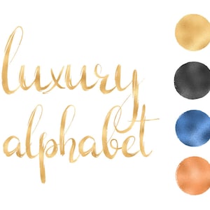 KAUFEN SIE 3 BEZAHLEN FÜR 2, Luxus Alphabet ClipArt, foliertes Alphabet, 4 Farben, gold, schwarz, preußisch blau, kupfer, Kleinbuchstaben, Foliendesign, download