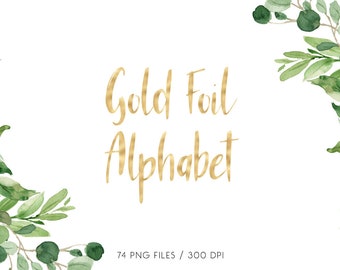 BUY 3 PAY FOR 2, Gold foil alphabet clipart, gold digital letters, golden foil alphabet, gold foil font clipart, gold numbers, download