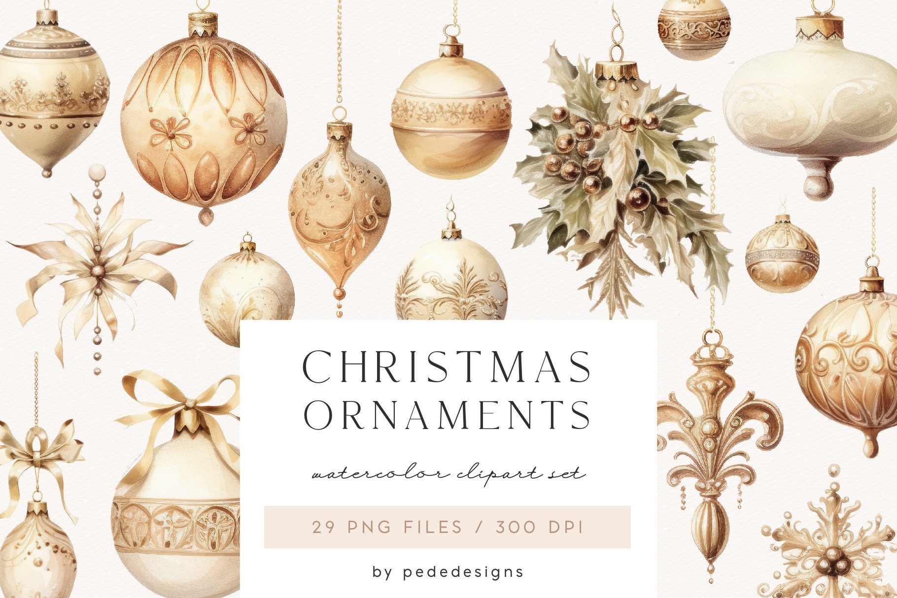 Christmas Ornaments Clipart, Watercolor Christmas Baubles, Gold Png, Luxury  Ornaments, Christmas Tree Balls, Gold Decorations, Download - Etsy New  Zealand, image size:1820x1214