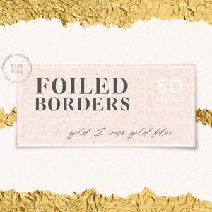Verijdelde randen illustraties, bladgoud, roségouden overlay, gouden grunge, luxe randen, ontwerpelementen, png-formaat, download