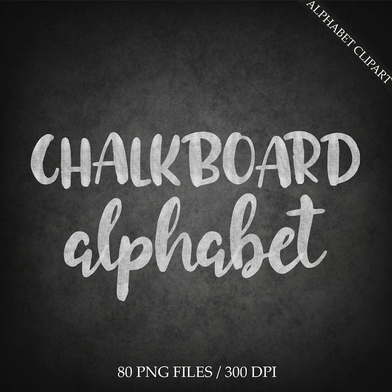 Chalkboard Letter - Etsy