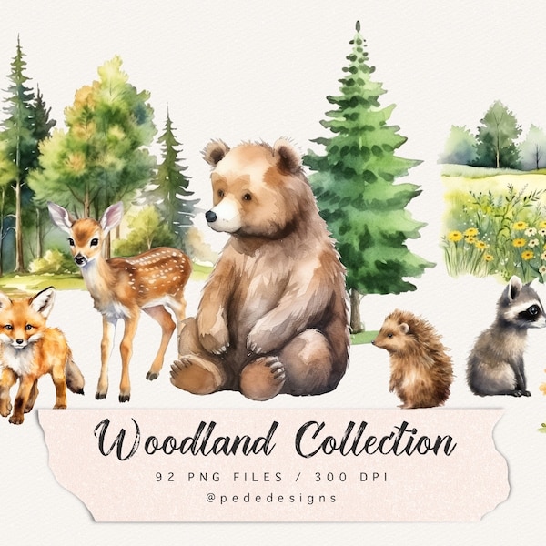 Woodland Nursery Art Etsy