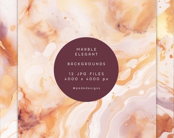 Elegant Gold Marble Backgrounds: Fine Art Textures (Digital Download)