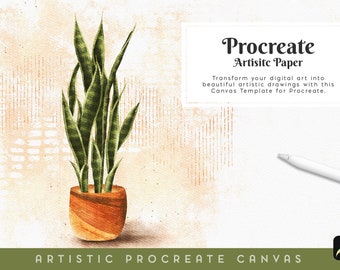 Papel artístico para Procreate, modelo de tela "Artista", papel digital, textura artística, textura de papel, arte realista, desenho, download