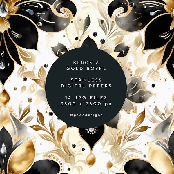 Black Damask - Etsy