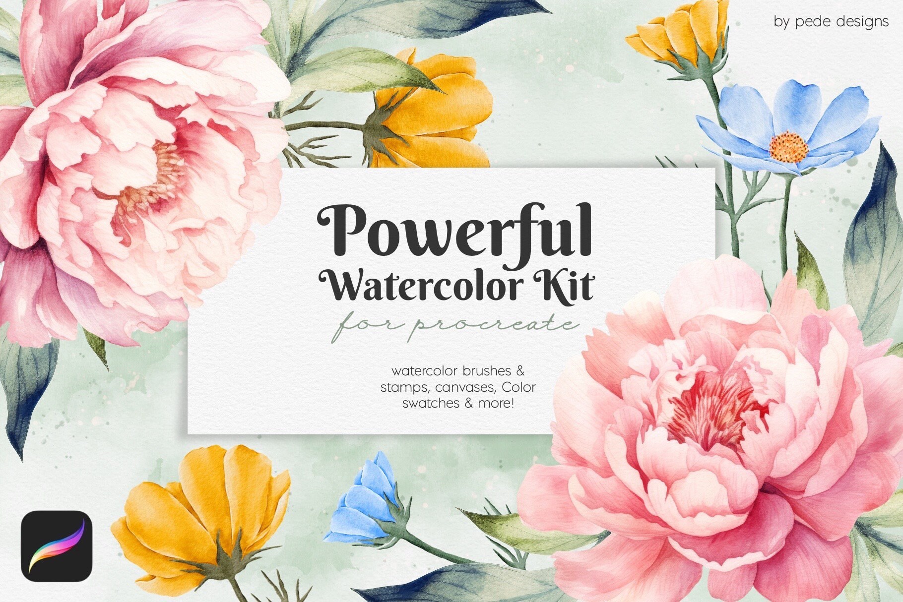 Big Bundle for Procreate, Watercolor Brushes, Brush Set for Ipad ...