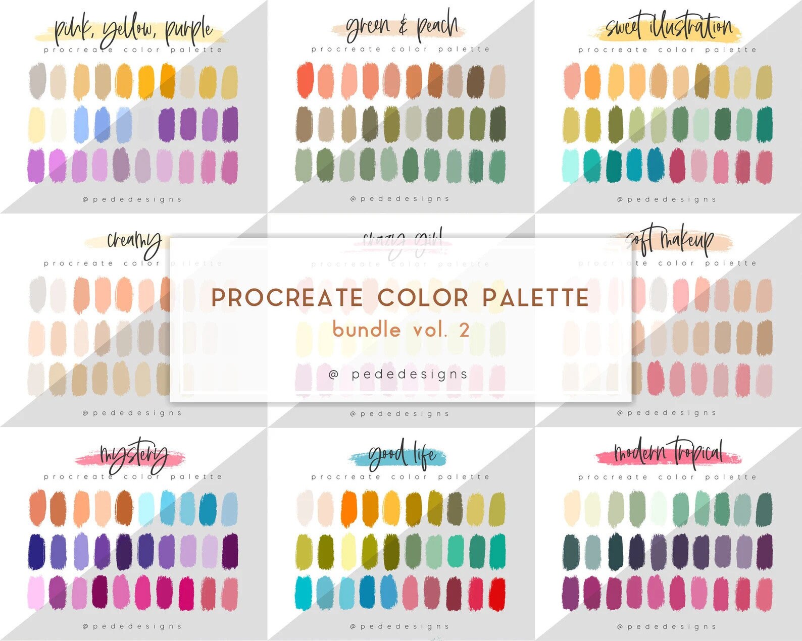 Big Watercolor Bundle for Procreate, Watercolor Brushes, Brush Set for ...